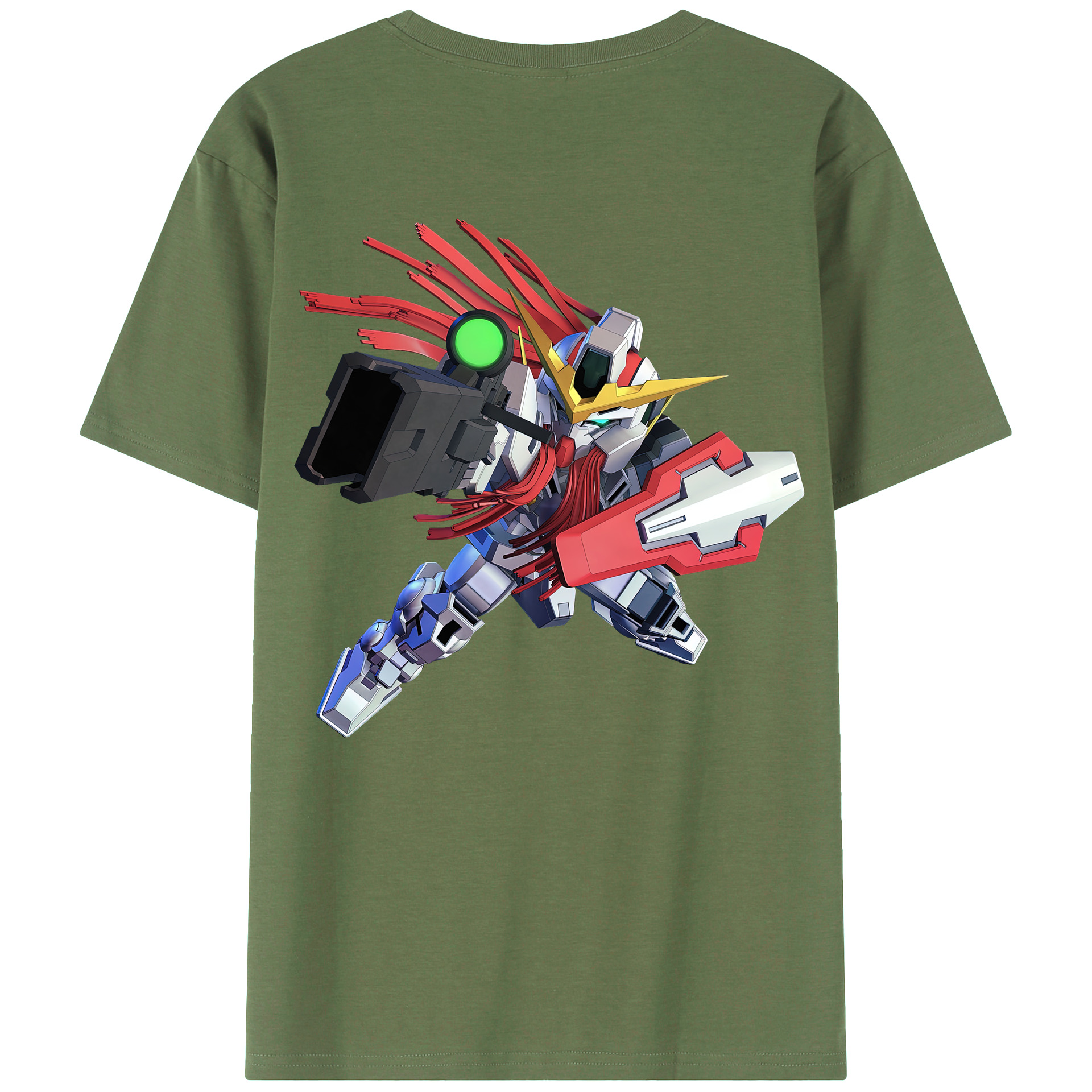 （画像用） 機動戦士ガンダム Mobile Suit Gundam 綿100％ メンズ半袖Tシャツ（バックプリント） 通気性
